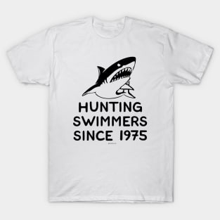 JAWS Movie Hunting Swimmers Since 1975 T-Shirt